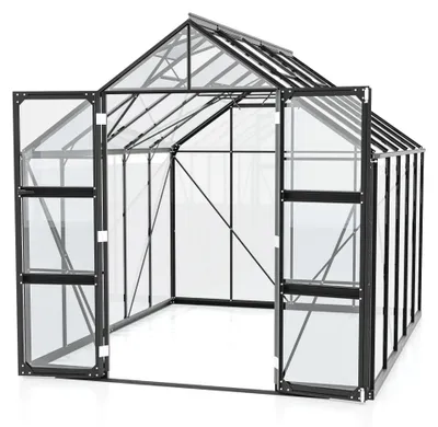 Produktbild von Vitavia Gewächshaus "Domus 8300" schwarz 8,3 m² 3 mm ESG