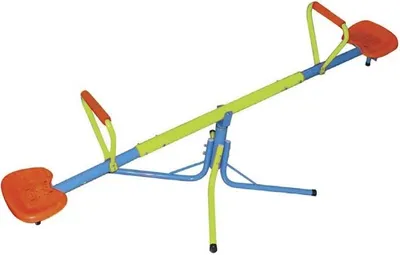 Produktbild von wippe 360 Grad drehbar 180 cm blau/rot/gelb