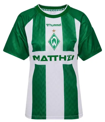 Image de Hummel Werder Women Home 26/27, maillot de foot pour femmes, couleur vert, manches courtes, taille XL