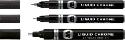Produktbild von Molotow 3 MOLOTOW LIQUID CHROME™ Acrylstifte chrom 1,0, 2,0, 4,0 mm