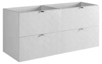 Zdjęcie produktu dla Szafka Łazienkowa Wisząca Pod Umywalkę 120X46 Cm Rensan Biała Fronty Mdf