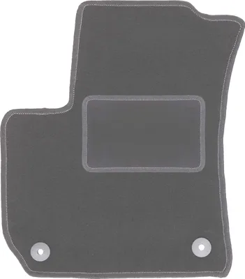 Produktbild von Fahrerfußmatte Velours graphit passend für Opel Zafira B (2005-2014, Minivan) – mit Befestigungen – passgenau