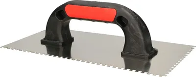 Produktbild von KOTARBAU® Reibbrett 270 mm Zahngröße 4x4 m Aufziehkelle aus Edelstahl für Gips Putz Mörtel