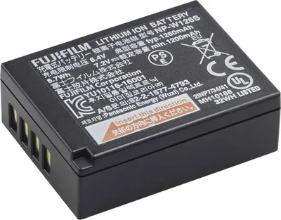 Produktbild von Fujifilm NP-W126S, Fujifilm, 1200 mAh, 7,2 V, Lithium-Ion (Li-Ion)