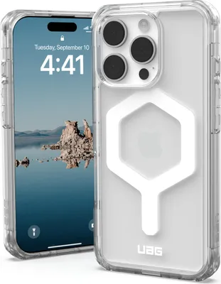Produktbild von Urban Armor Gear Plyo, Cover, Apple, iPhone 16 Pro, 16 cm (6.3"), Transparent, Weiß