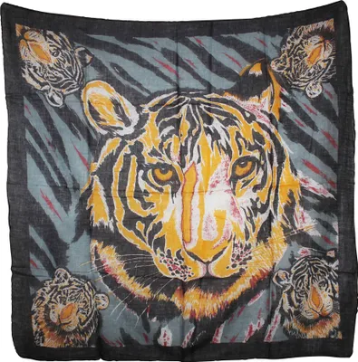 Produktbild von Baumwolltuch - Tiger - quadratisches Tuch