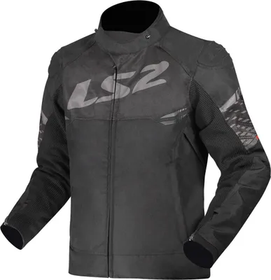 Produktbild von LS2 Apex wasserdichte Motorrad Textiljacke, schwarz/dunkelgrau, 4XL