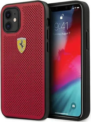 Zdjęcie produktu dla Ferrari Fespehcp12Sre Iphone 12 Mini 5,4 Czerwony/Red Hardcase On Track Perforated