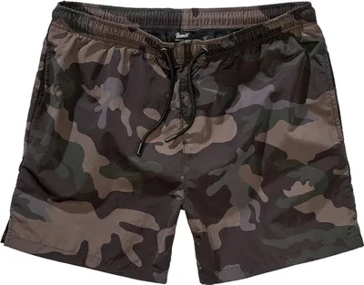 Produktbild von Brandit Badeshort Herren Swim Shorts darkcamo Basics 100% Nylon XL
