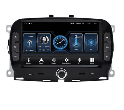 Obrázok produktu pre PODOFO 7" autorádio pre Fiat 500 2016-2019 Android s GPS navigáciou, WIFI, USB, Bluetooth, Android rádio Fiat 500 2016-2019