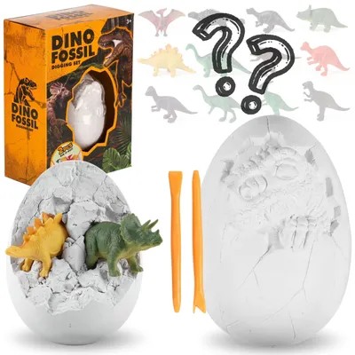 Produktbild von Archäologen-Set DINOSAURIER IM EI, Ausgrabungsset FÜR KINDER ab 3 Jahren