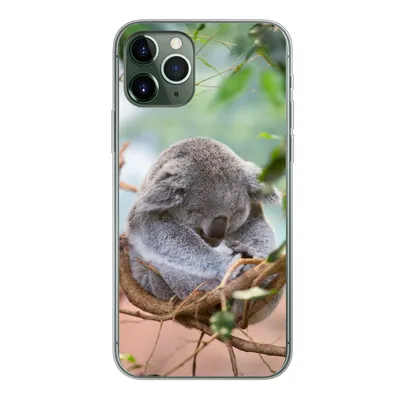 Produktbild von MuchoWow® Handyhülle Schutzhülle Hülle für iPhone 11 Pro Koala - Zweige - Kinder - Jungen - Mädchen Silikon Softcase Handy Hülle - Handy