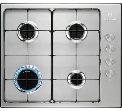 Immagine prodotto di Electrolux KGS6404SX Piano cottura a gas Serie 300 Slim side control 60cm Venduto come Grado B 7332543591305