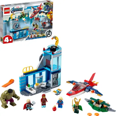 Produktbild von LEGO 76152 Super Heroes Marvel 4+ Avengers – Lokis Rache Set, Super Heroes Serie mit Iron Man & Hulk Figuren