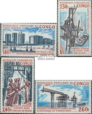 Produktbild von Briefmarken Kongo (Brazzaville) 1973 Mi 360-363 (kompl.Ausg.) postfrisch Erdölbohrungen