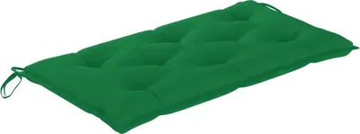 Image de vidaXL Coussin pour banc de jardin Vert 100x50x7 cm Tissu