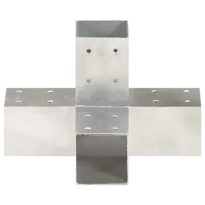 Produktbild von vidaXL Pfostenverbinder X-Form Verzinktes Metall 71 x 71 mm