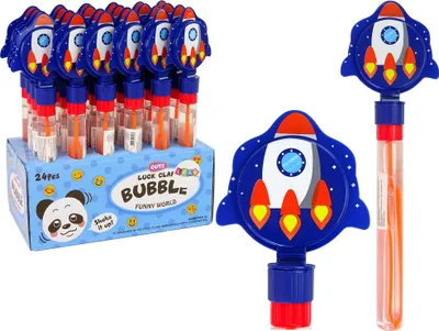 Produktbild von Seifenblasen Rakete Blau 30 Cm Flapper