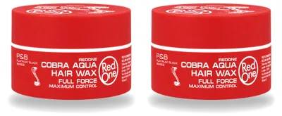 Immagine prodotto di 2 x Cera modellante per capelli Red One Cobra Aqua - Massima tenuta - 150 ml - Confezione vantaggiosa - 2 pezzi