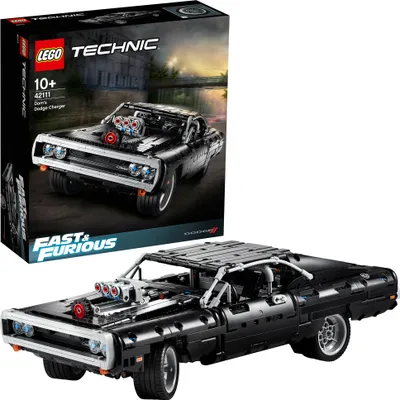 Produktbild von LEGO 42111 Technic Dom's Dodge Charger, Fast and Furious Modellauto für Kinder und Erwachsene, Rennwagen, Rennauto, tolles Geschenk