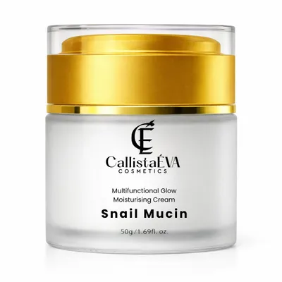 Produktbild von CallistaÉVA Schneckenschleim Gesichtscreme – Ceramide & Peptide, Feuchtigkeit & Anti-Aging, Hautbarriere, für trockene & empfindliche Haut, 50 ml