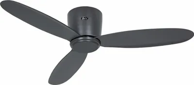 Obrázek produktu pro Energeticky úsporný stropní ventilátor s dálkovým ovládáním Eco Plano II 112 cm čedičově šedý