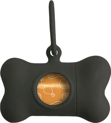 Image de Distributeur de sacs à crottes United Pets Bon Ton Classic chien noir (8 x 4,2 x 5 cm)
