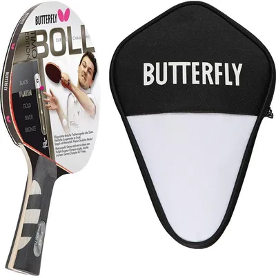 Produktbild von Butterfly 1x Timo Boll Platin 85025 Tischtennisschläger + Tischtennishülle | Tischtennisset Tischtennis Set TT Tabletennis