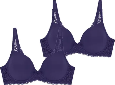 Produktbild von Triumph Damen Bügel-BH Amourette Spotlight 2-Pack prussianblue - Größe 75E
