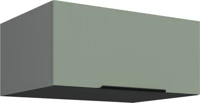 Image de Hotte aspirante profonde LUNARA - largeur 80 cm, vert/anthracite