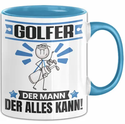 Produktbild von Golfer Tasse Geschenk für Golfer Der Mann Der Alles Kann Geschenkidee zum Geburtstag (Blau)