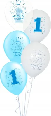 Immagine prodotto di Palloncini con stampa compleanno 1 ragazzo 5 pz.