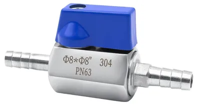 Produktbild von Kugelventil aus Edelstahl, 8 mm, für Wasser und Gas