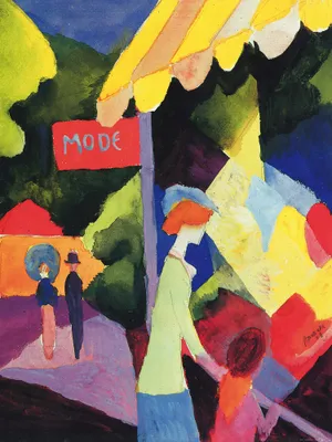 Obrázek produktu pro August Macke art print obrázek - Módní okno, 1913 (80 x 60 cm)