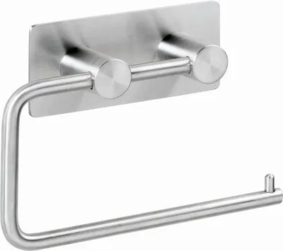 Produktbild von BEASY Toilettenpapierhalter Edelstahl Gebürstet 42x145x100 mm für Bad & WC >> zum Kleben
