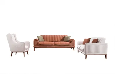 Produktbild von Villa Möbel Sofa Set Bond Grau-Anthrazit Stellvariante:2+2+1 Relax- und Bettfunktion, pflegeleichter Mikrofaser Samtstoff