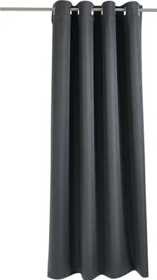 Produktbild von Vorhang Verdunkelung Ösenschal Thermo Dimout anthrazit - Höhe 140 x 145 cm