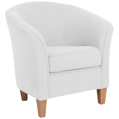Produktbild von Max Winzer Sessel Livia - Velourstoff creme - Maße: 70 x 70 x 74 cm