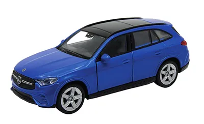 Produktbild von MERCEDES-BENZ GLC 12cm Modellauto aus Metall Modell Auto mit Rückzugmotor Spielzeugauto Welly 25 (Blau-Metallic)