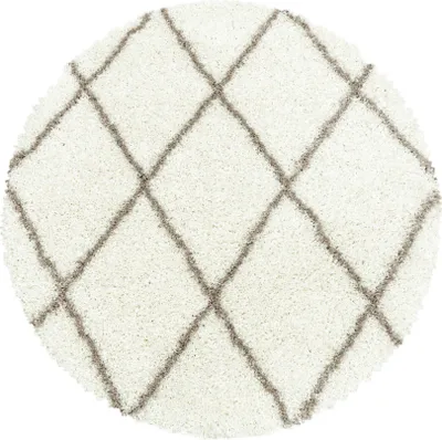 Immagine prodotto di 120x120 (diametro) cerchio Tappeto Alvor Shaggy 3401 crema cerchio