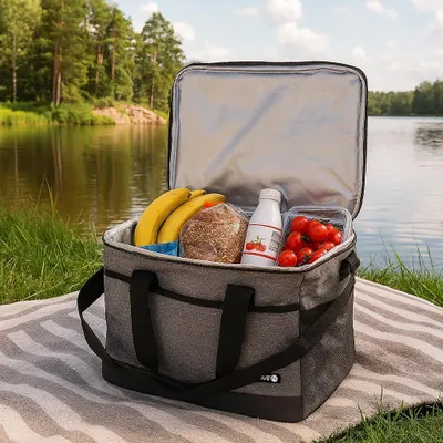 Zdjęcie produktu dla Duża torba termiczna na zakupy i piknik 26,5L - torba termoizolacyjna
