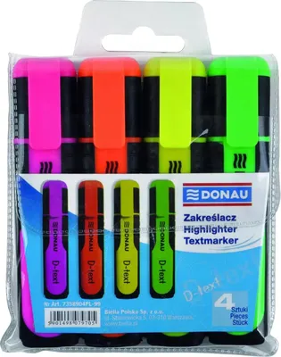 Produktbild von Sada zvýrazňovačov DONAU D-text 4S