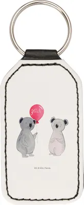 Produktbild von Mr. & Mrs. Panda Schlüsselanhänger Koala Luftballon - Weiß - Geschenk, anhänger für schlüssel, Mit Spruch, schlüsselbund, Koalabär, Geburtstag, Taschenanhänger, Party