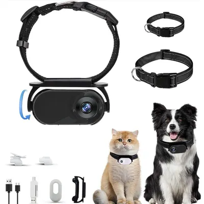 Produktbild von ZELURXX Mini Sportkamera mit Clip 1080P Aufnahme OTG Smartphone Verbindung Haustier-Kamera Tragbar für Outdoor & Alltag, Schwarz