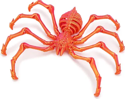 Produktbild von 3D-gedruckte Riesenspinne mit einziehbaren Beinen, beweglichen Gelenken, Halloween, gruselige Gelenkspinne, Schreibtisch-Dekoration
