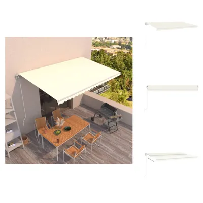 Produktbild von vidaXL Markise Automatisch Einziehbar 500x300 cm Creme -  Markisen