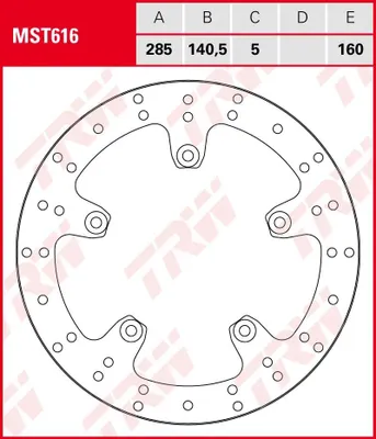 Produktbild von TRW Bremsscheibe MST616