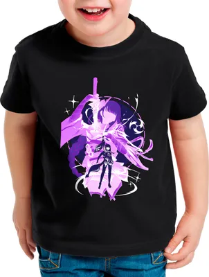 Produktbild von BaumwolleCloud Euthymia Raiden Kinder T-Shirt genshin fantasy teyvat
