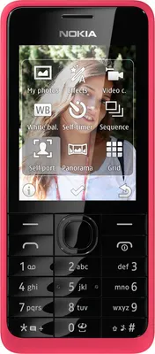Produktbild von Nokia 301, 6,1 cm (2.4"), 240 x 320 Pixel, LCD, microSD (TransFlash), 64 MB, 32 GB