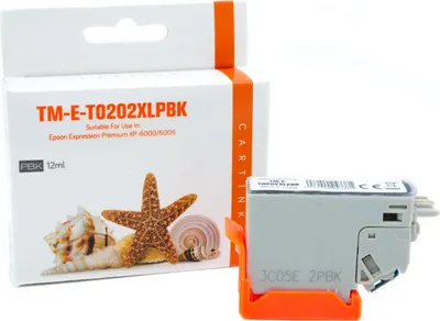 Produktbild von Photo black Tinte/Tintenpatrone 4.2-C13T02H14010-XL kompatibel mit Epson C13T02H14010 [ 202XL ]